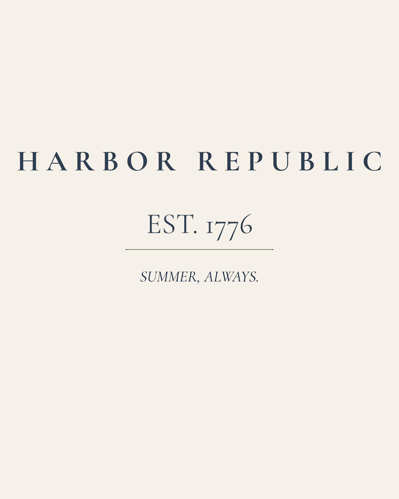 Classic -Harbor Republic Crop Tee
